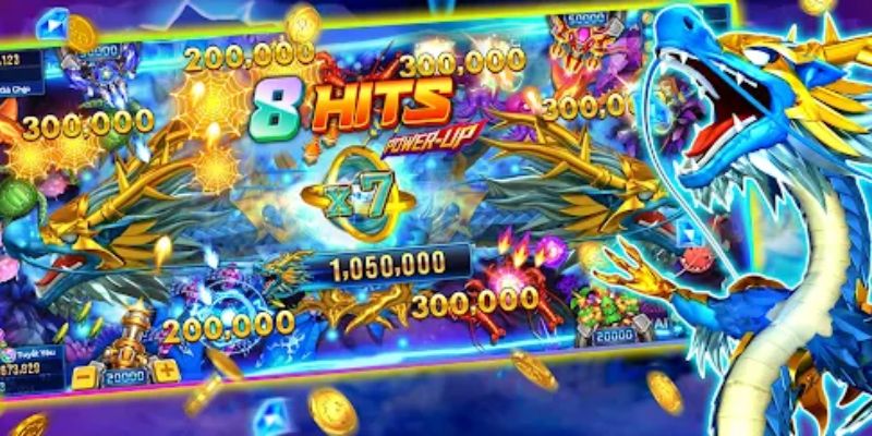 Có nhiều phòng chơi trong game bắn cá Long Vương